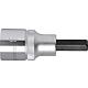 Screwdriver insert 1/2" hexagonal socket, metric, short Standard 1