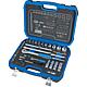 Socket wrench set 1/4” + 1/2”, 69-piece
 Standard 1