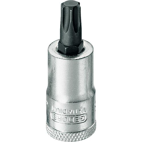 Screwdriver insert 3/8”, Torx® socket, metric, short