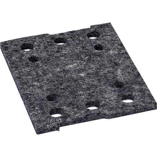 Grinding plate with felt, 110 x 100 mm, 6 holes