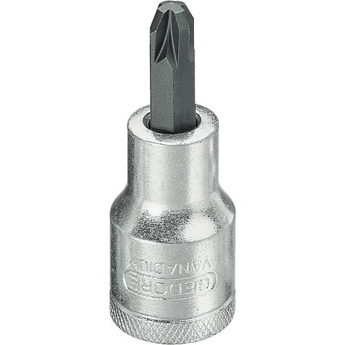 Screwdriver inserts 1/2” Phillips, metric, short Standard 1