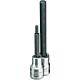 Screwdriver insert 1/2" hexagonal socket, metric, long