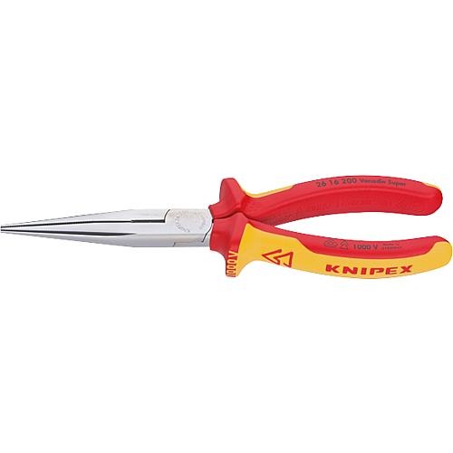 Half round pliers with cutter straight length 200 mm