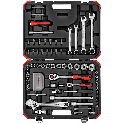 Socket wrench set 1/4” + 1/2”, 97-piece Standard 1