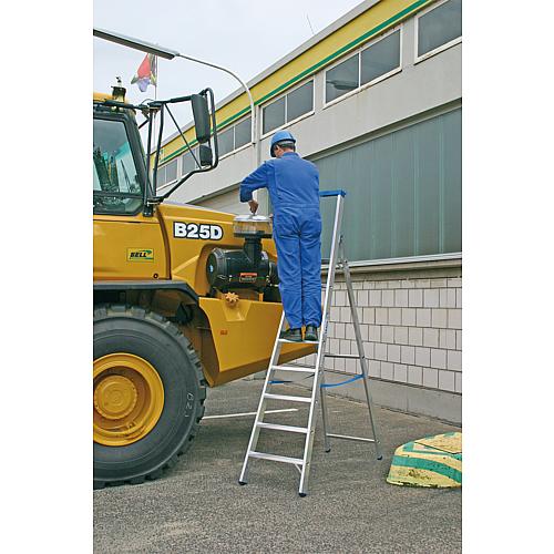 Stepladder with material tray