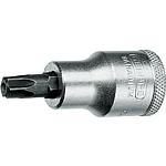 Embout de tournevis 1/2" Torx® mâle avec alésage, métrique, court