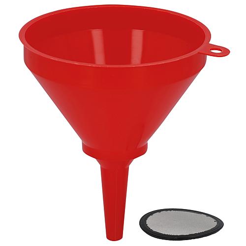 Funnel with sieve D: 150mm, made of polyethylene