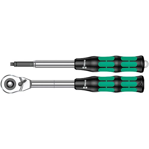 WERA Zyklop hybrid ratchet set, 1/2” ratchet 281 mm, extension 134 mm, handle length 137 mm Standard 1