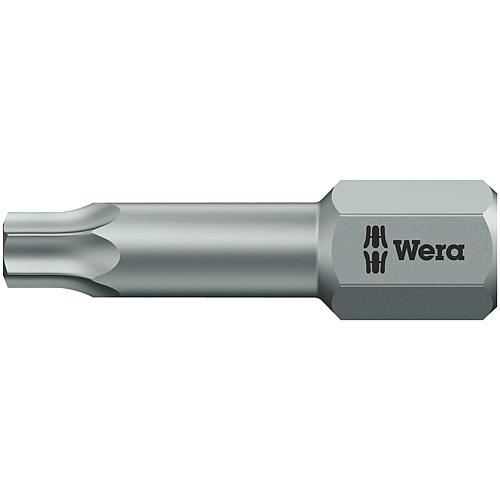 Embout 867/1 TZ WERA, hexagonal 1/4" pour TORX®, très rigide, forme Torsion, pour un usage universel