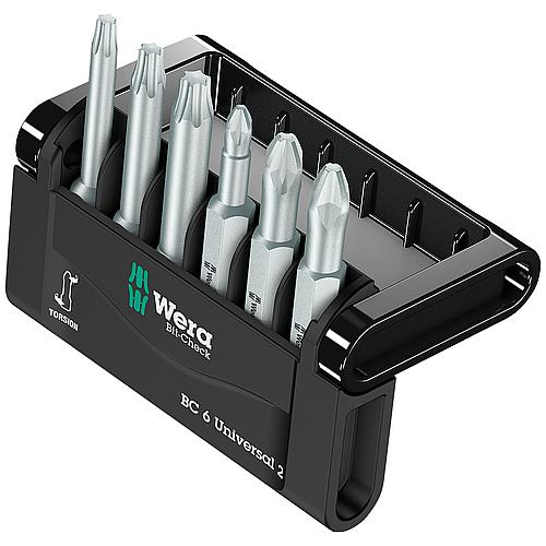 Jeu d'embouts durs avec zone de torsion, Phillips, Pozidriv, Torx®, 6 pièces Standard 1