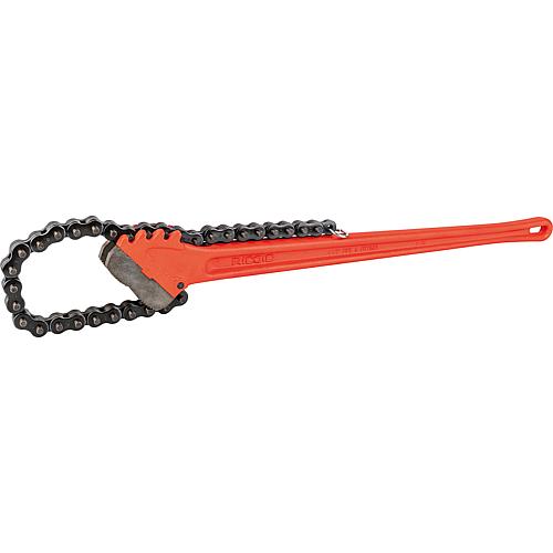 Chain pipe wrench, nominal span DN110 (4 1/2"), max. 7 1/2"