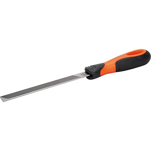 Chain saw file BAHCO 166-6-16-2.5-2, 150mm, flat 2 5mm, strong, with ERGO handle