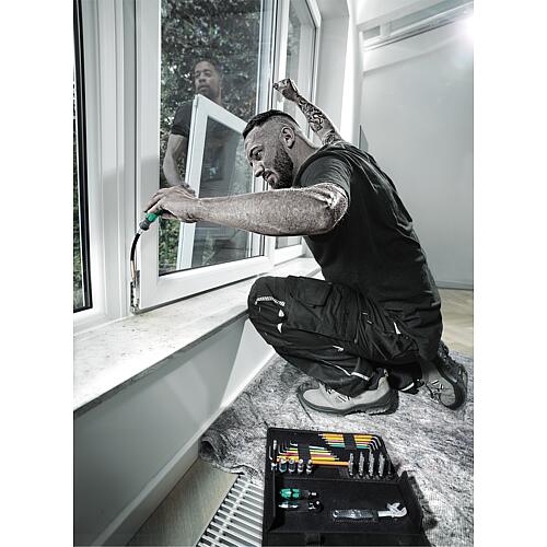 Jeu d´outils de vissage Kraftform Kompakt F 1 pour les installateurs de fenêtre, 35 pièces Anwendung 10