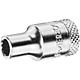 Socket wrench insert 1/4", double-hex, metric, short