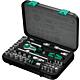 Ratchet set Zyklop, 1/4”, 42-piece, in metal case Standard 1