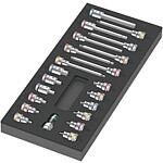 Socket set 3/8", in 1/3 foam module, 22-piece