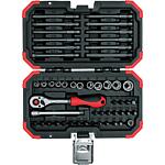 Bit sets 1/4", slotted, Phillips, Pozidriv, Torx®, internal hexagon, external hexagon, 51 pieces