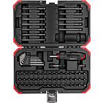 Bit set 1/4", Slotted, Phillips, Pozidriv, Torx®, Torx® TH (with hole), hexagon socket, 67 pieces