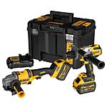 DeWalt 2-piece battery set incl. impact drill, angle grinder, 2 x 6 Ah and charger