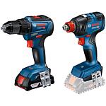 Cordless sets Bosch, 2-piece
Cordless drill/screwdrivers GSR 18V-55 and Cordless impact screwdriver GDX 18V-200, 18 V