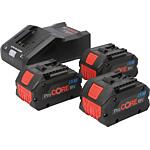 Cordless sets, 18 V, 3 x 8.0 Ah ProCore Batteries and chargers