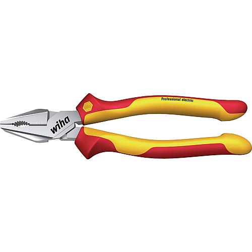 VDE power combination pliers Wiha®, with DynamicJoint® and extra long cutting edge, L=225 mm