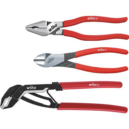 Tongs set power-combi tongs, power-side cutter, water pump pliers set, 3-piece Standard 1