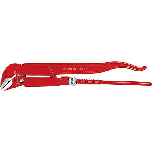 Corner pipe wrench 45° jaw two-hand 1/2"