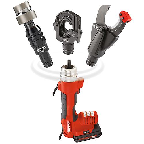 Hydraulic cordless press tool RE 60, with quick-change system Standard 1