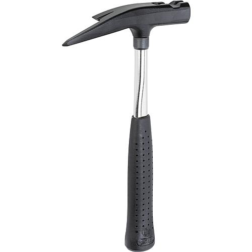 Roofing hammer, with tubular handle, roughened track, 600 g Standard 1