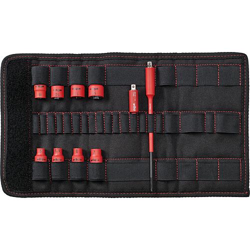 VDE socket set Wiha® 1/4" TorqueVario®-S, 10-piece