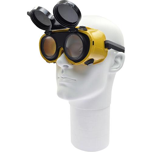 Schweißerbrille mit Klapprahmen, Gläser Ø 50 mm