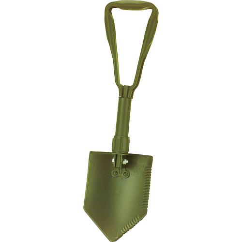 Ideal folding shovel mini, olive green, light metal folding handle