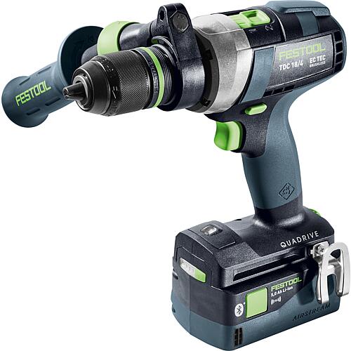 Perceuse-visseuse sans fil Festool 18 V TDC 18/4 5,0/4,0 I-Plus QUADRIVE avec 1x batterie 4 Ah et 1x batterie 5 Ah et chargeur ave