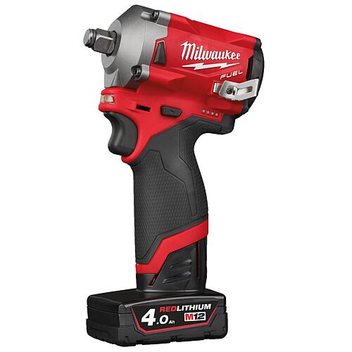 Akku-Schlagschrauber Milwaukee M12FIWF12-422X, 12V mit 1x 2,0 und 1x 4,0 Ah Akkus und Ladegerät