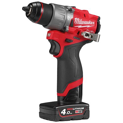 Perceuse-visseuse à percussion sans fil Milwaukee M12FPD2-402X, 12 V avec 2x 4,0 Ah batteries et chargeur