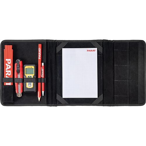 PARAT 6-part measuring folder, with distance measuring device, folding rule