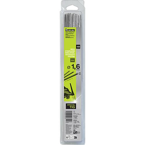 Baguette de soudage TIG inox - 308 L - Ø 1,6 mm - 330 mm - blister UE 60