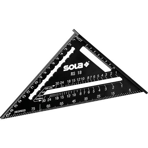 Angled triangle RS, with stop Standard 1