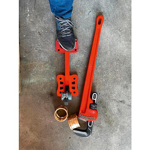 Etau mobile pour tubes "Pipe Vise Roughneck Anwendung 2