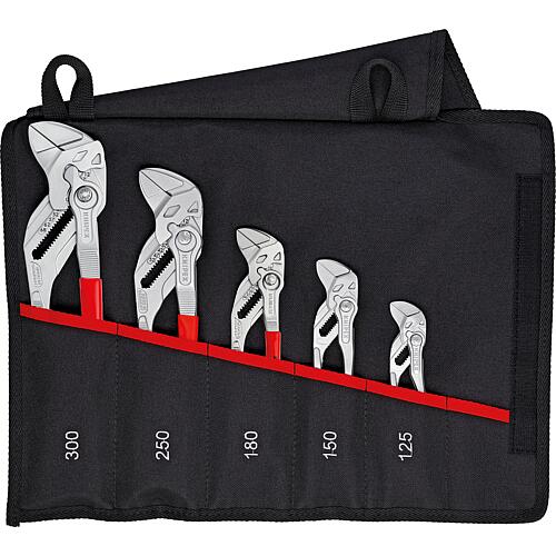 Plier wrench set, 5-piece with roll-up pouch Standard 1