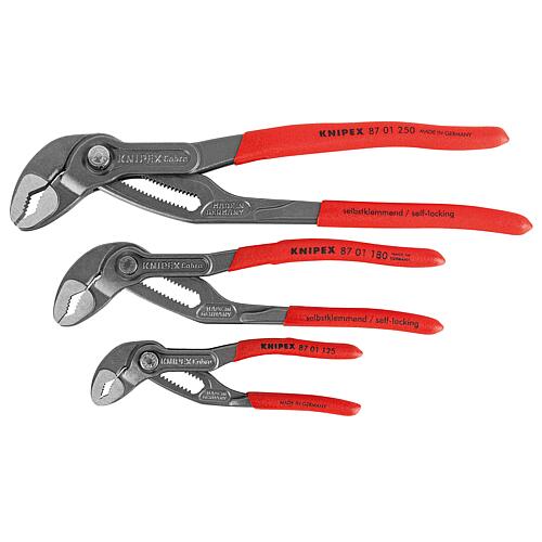 Cobra® water pump pliers set, 3-piece, incl. roll-up bag Standard 1