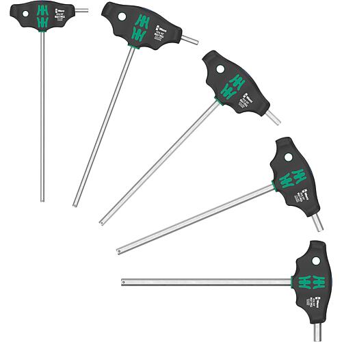 Cross-handle hex screwdriver set WERA 5-piece