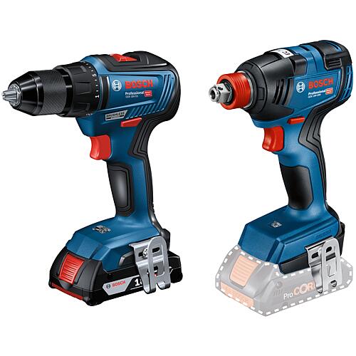 Cordless sets Bosch, 2-piece
Cordless drill/screwdrivers GSR 18V-55 and Cordless impact screwdriver GDX 18V-200, 18 V Standard 1