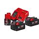 Battery set 12 V, 
1 x 2.0 Ah and 18 V, 2 x 5.0 Ah batteries and 1 x charger Standard 1