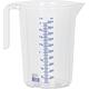 Measuring jug with handle 2000 ml transparent