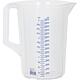 Measuring jug with handle 3000 ml transparent