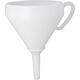 Funnel 260 mm HD-PE, with sieve, handle, natural colour