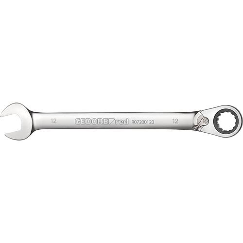 GEDORE red reversible ratchet spanner Reversible Size= 12 mm,  L= 167 mm