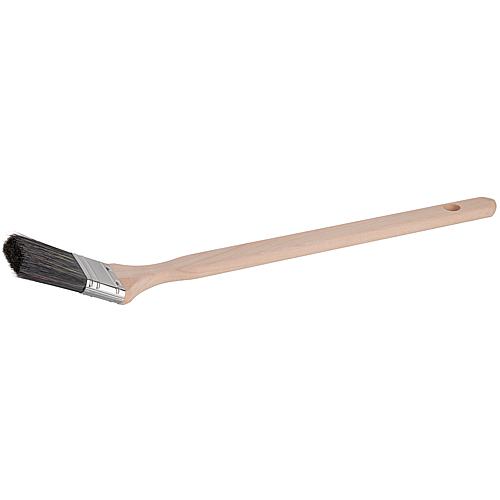 Pr. masonry brush 80 mm black, beech handle, White tin ferrule